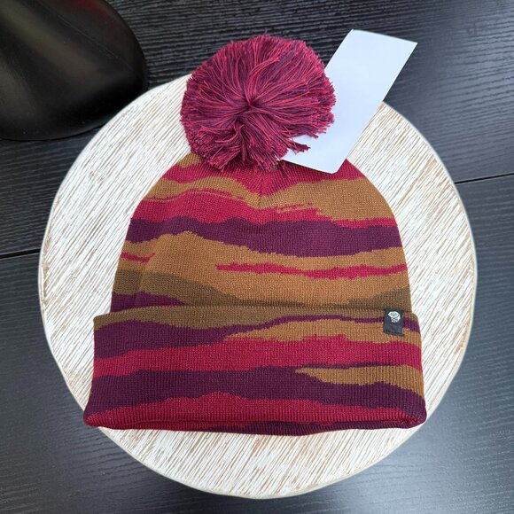 Mountain Hardwear Gas Station Eco Pom Pom Beanie Cap Unisex Multicolor New - Picture 4 of 6